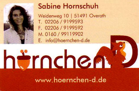 © by Sabine Hornschuh, Overath, mobil: 01 60 / 99 11 99 02